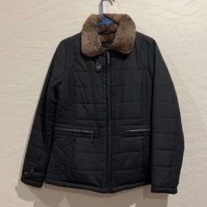 Weatherproof Faux Fur Lined Puffer Coat